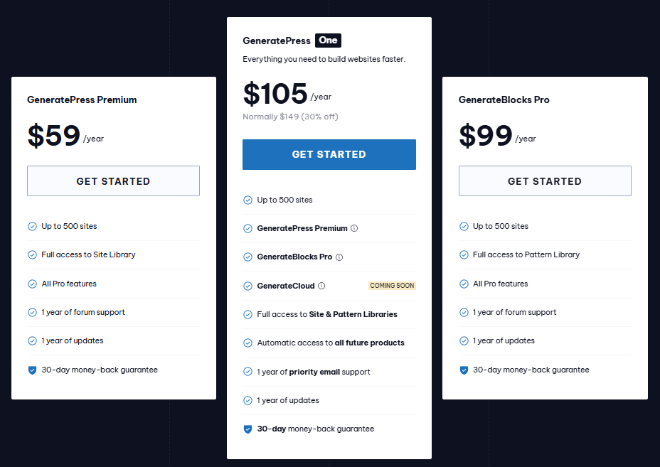 generatepress pricing