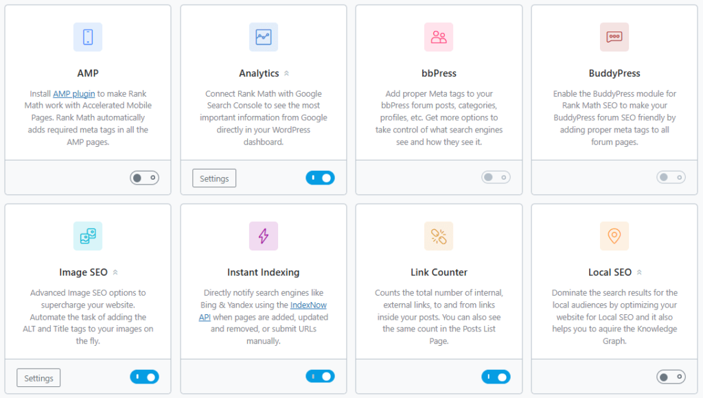 Rank Math free vs pro comparison