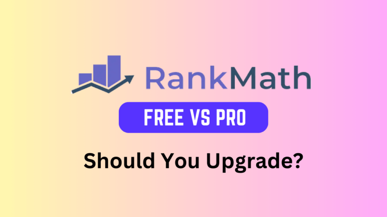 Rank Math free vs pro