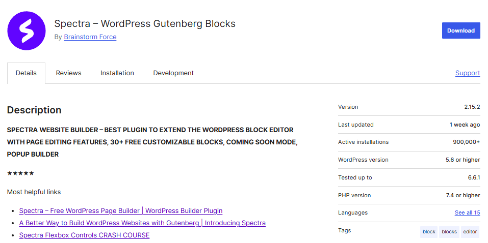 spectra vs kadence blocks