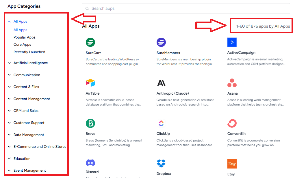 Suretriggers app integration